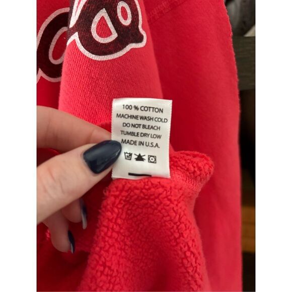 NWT Riley x Free People Chicago Hand Stitched Crew Neck Pullover Sweatshirt Med - Picture 13 of 13